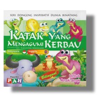 Image of Katak yang mengagumi kerbau